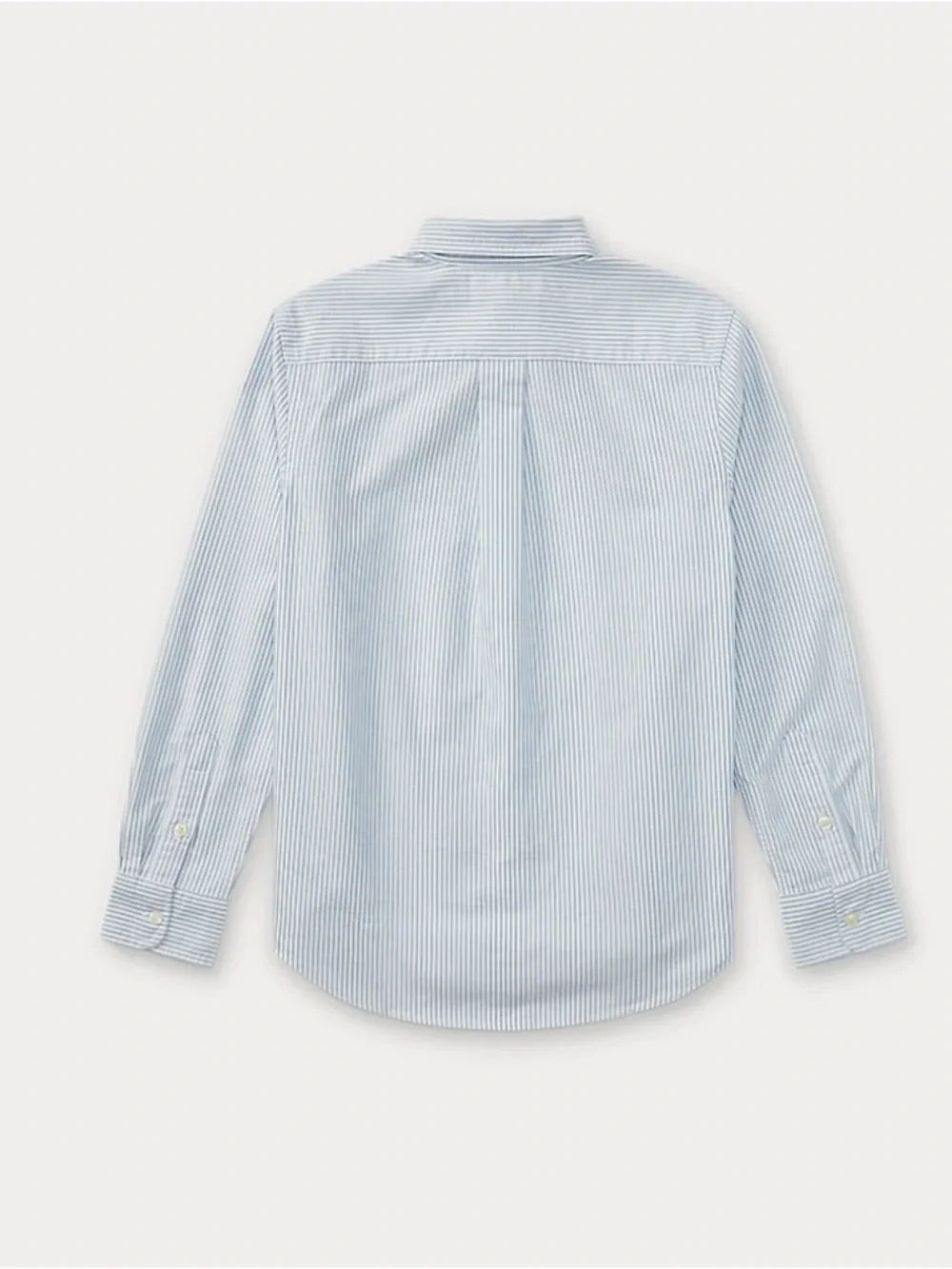 Ralph Lauren Boys Size 6 Blue White Striped Cotton Oxford Button Down Shirt EUC